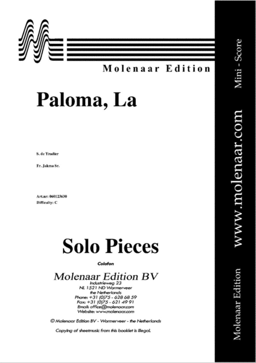 La Paloma Piano Accompaniment scores gallery preview page 2