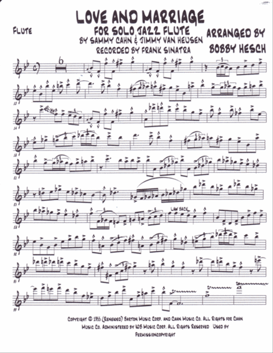 Love And Marriage Flute Solo scores gallery preview page 2