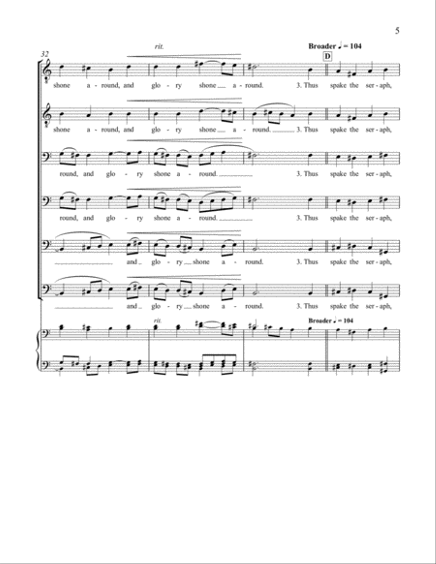 Carols Ancient and New: 3. Peace to All Life A Cappella scores gallery preview page 11