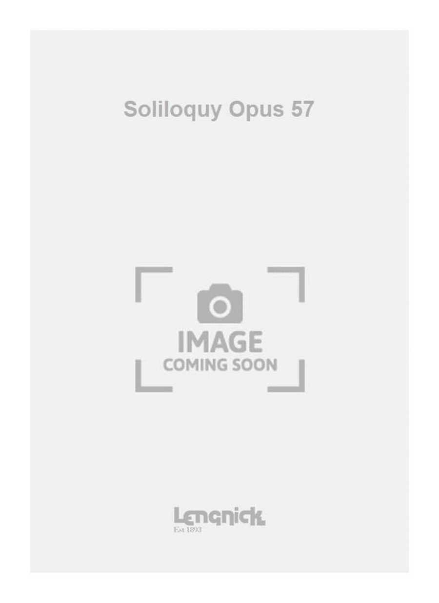 Soliloquy Opus 57 Soliloquy Opus 57 Orchestra scores gallery preview page 1
