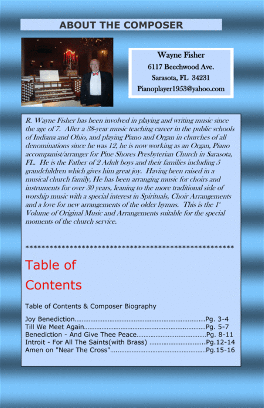 Five Introits Amens and Benedictions 4-Part scores gallery preview page 2