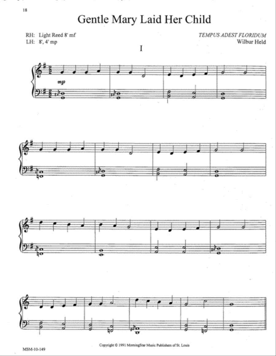 Music with Minimal Pedal - Christmas Organ scores gallery preview page 6