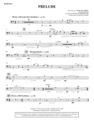 A Journey To Hope (A Cantata Inspired By Spirituals) - Double Bass