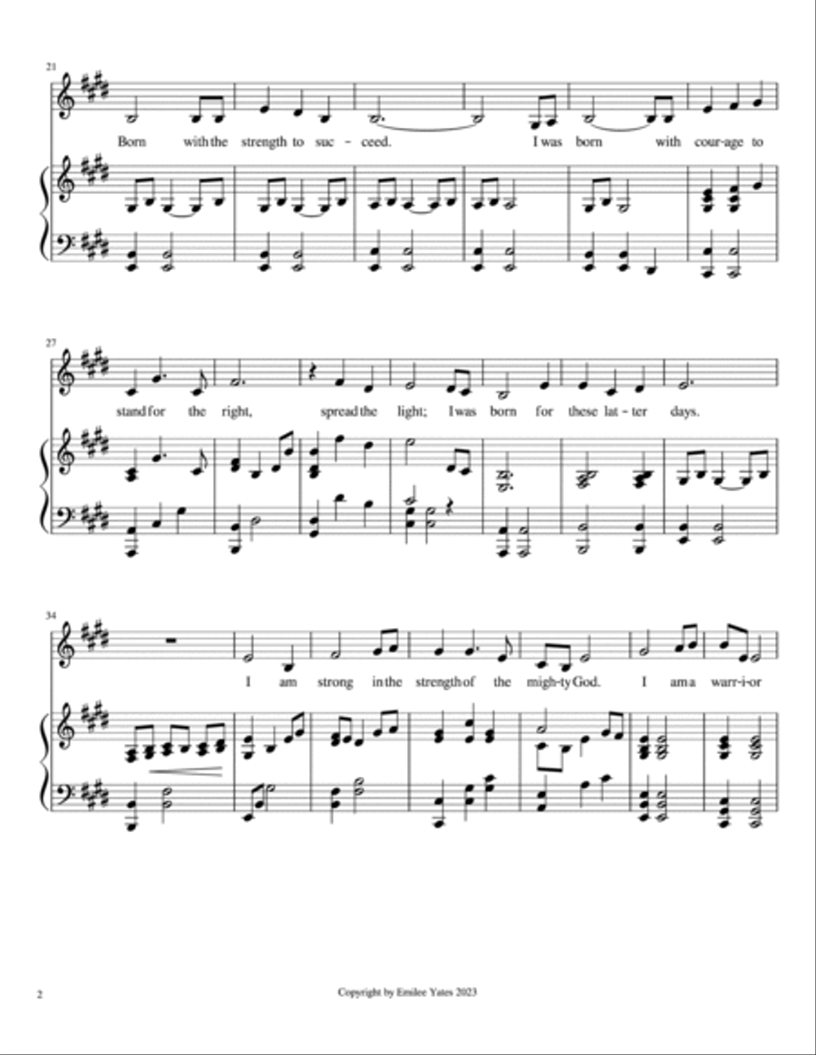 Warrior of Truth High Voice scores gallery preview page 2