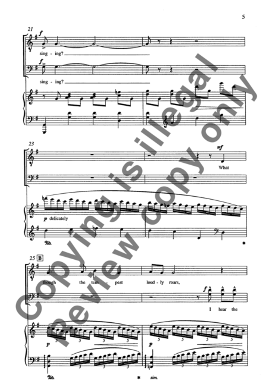 How Can I Keep from Singing? TTBB scores gallery preview page 18