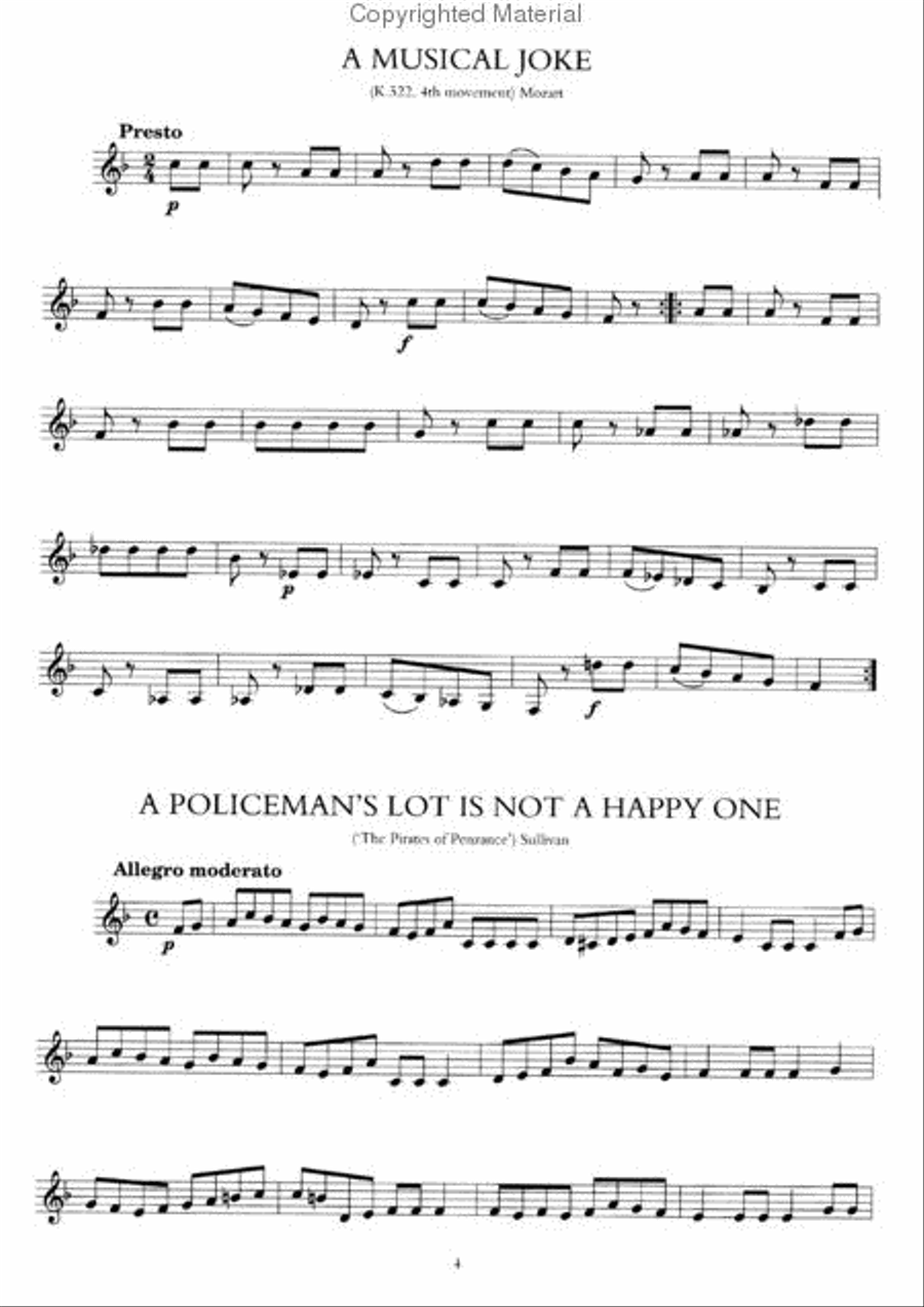 100 Classical Themes for Clarinet Clarinet Solo scores gallery preview page 4