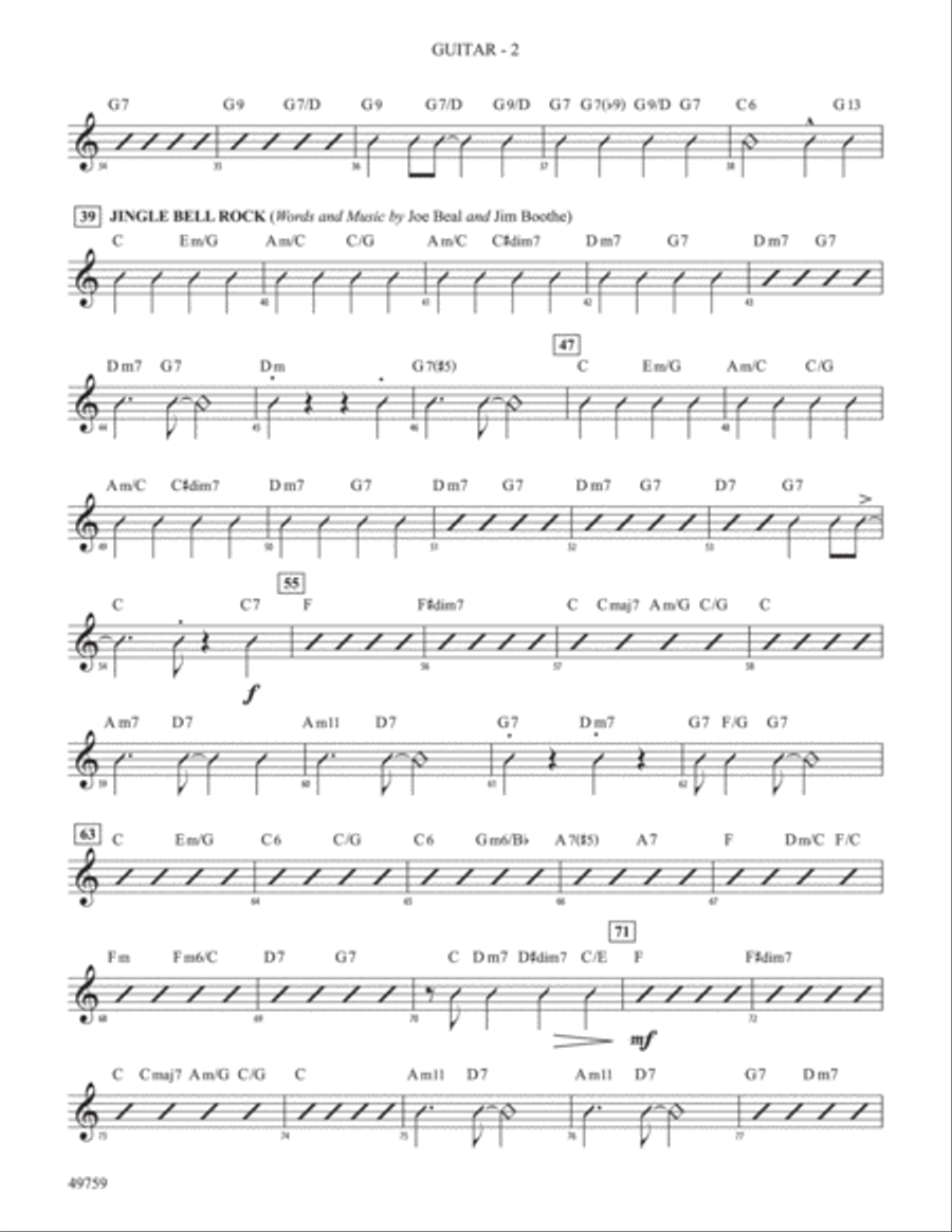 Rockin' Around the Christmas Tree with Jingle Bell Rock: Guitar Guitar scores gallery preview page 2