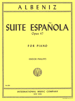 Book cover for Suite Espanola, Opus 47 (for Piano)