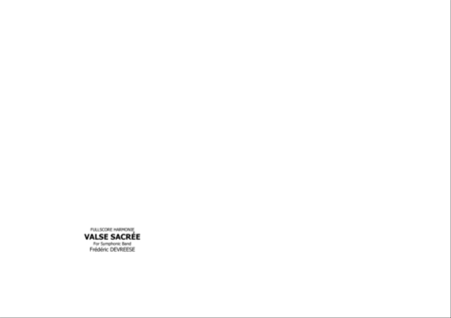 Valse Sacrée Concert Band scores gallery preview page 2