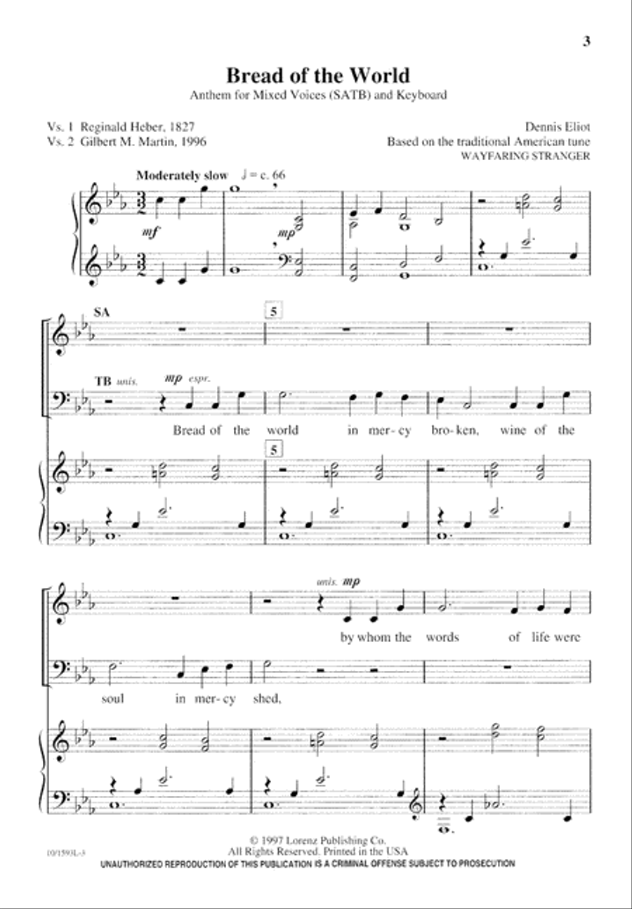 Bread of the World Bread of the World 4-Part scores gallery preview page 4