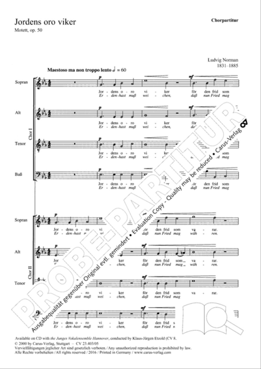 Jordens oro viker 4-Part scores gallery preview page 2