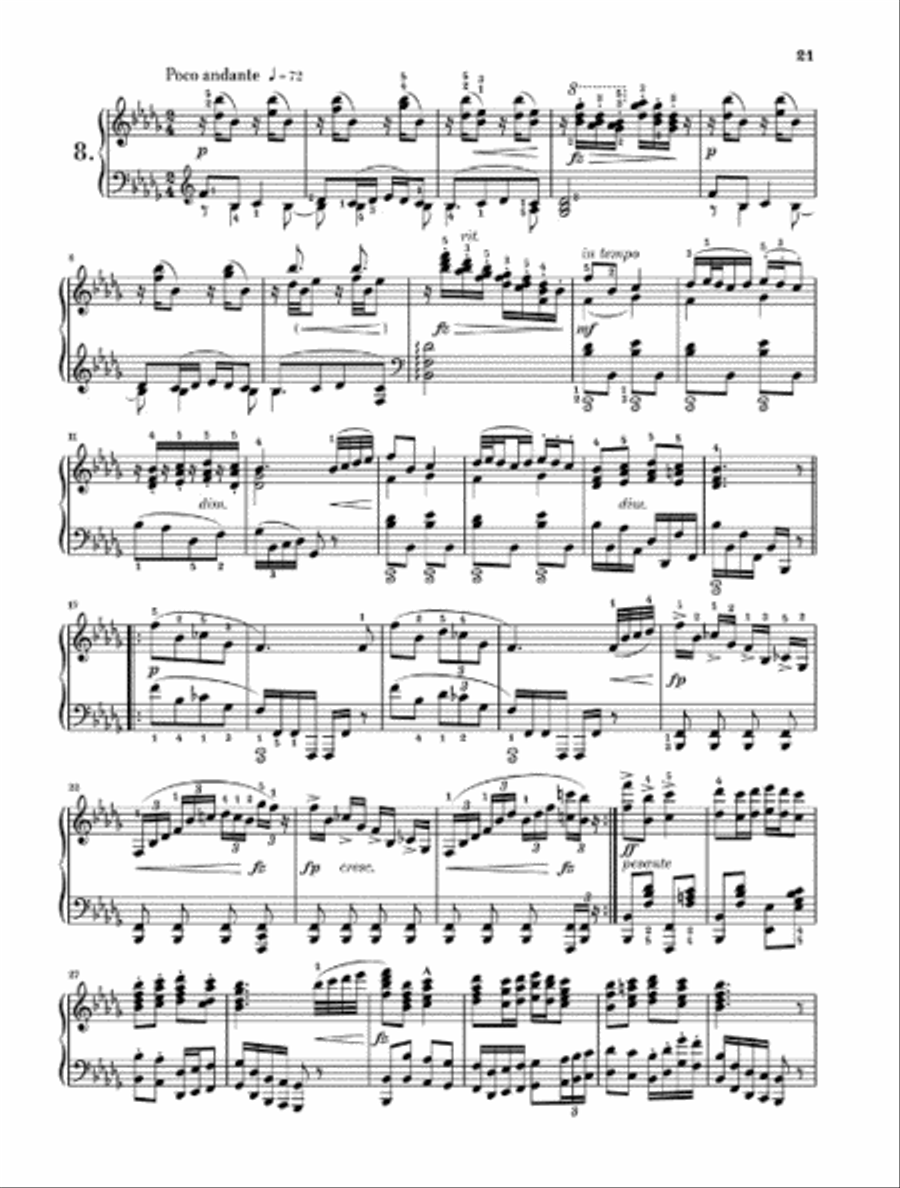 Humoresques Op. 101 Piano Solo scores gallery preview page 5