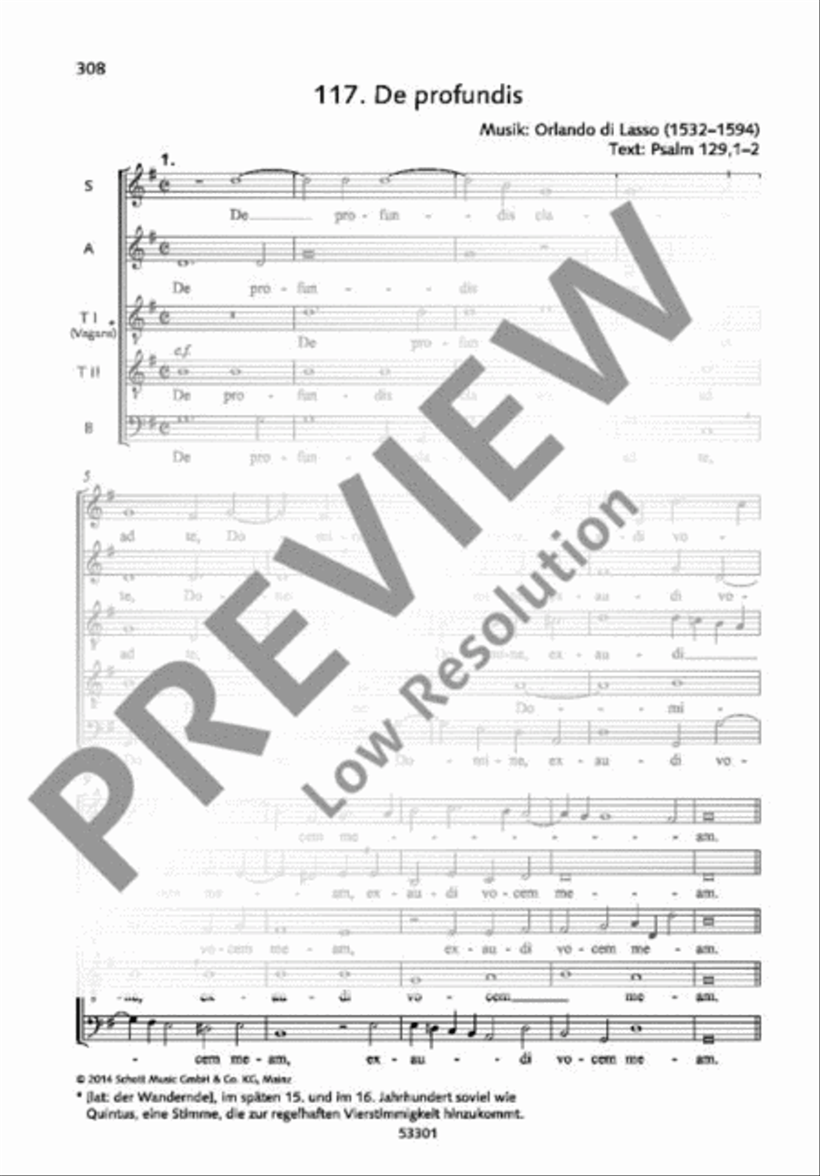 De profundis Mixed Choir scores gallery preview page 2