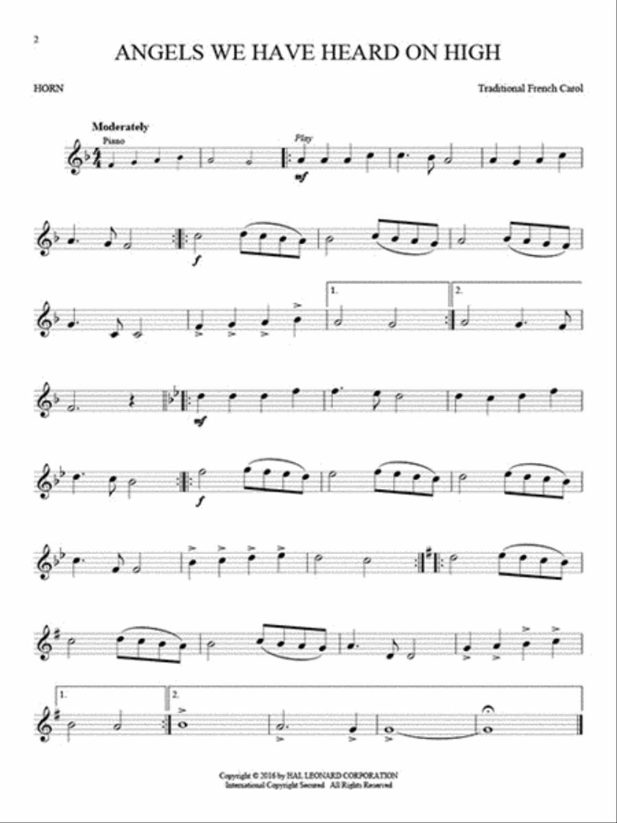 Christmas Classics for Horn Horn scores gallery preview page 3