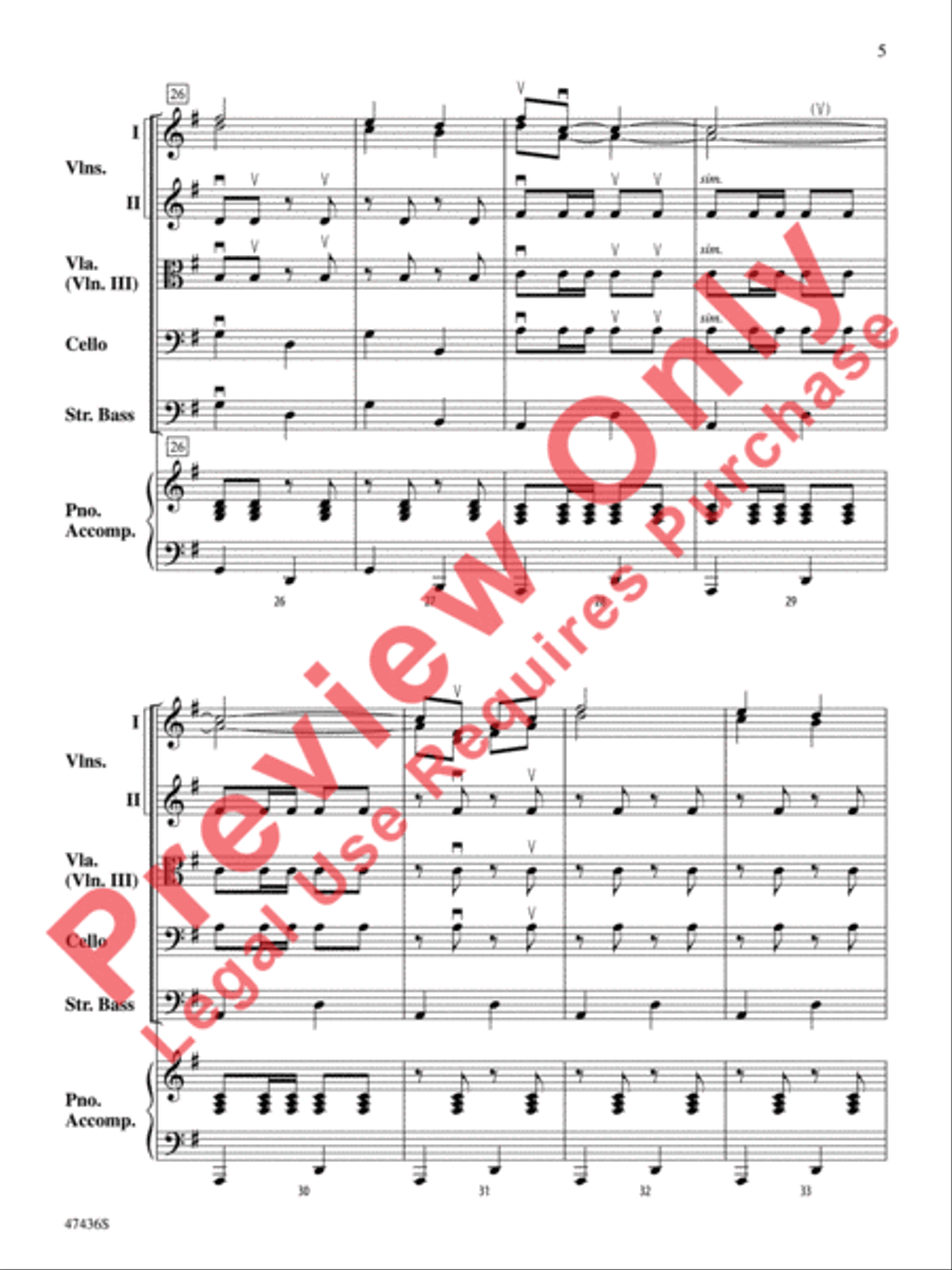 La Fiesta de Cuerdas String Orchestra scores gallery preview page 6