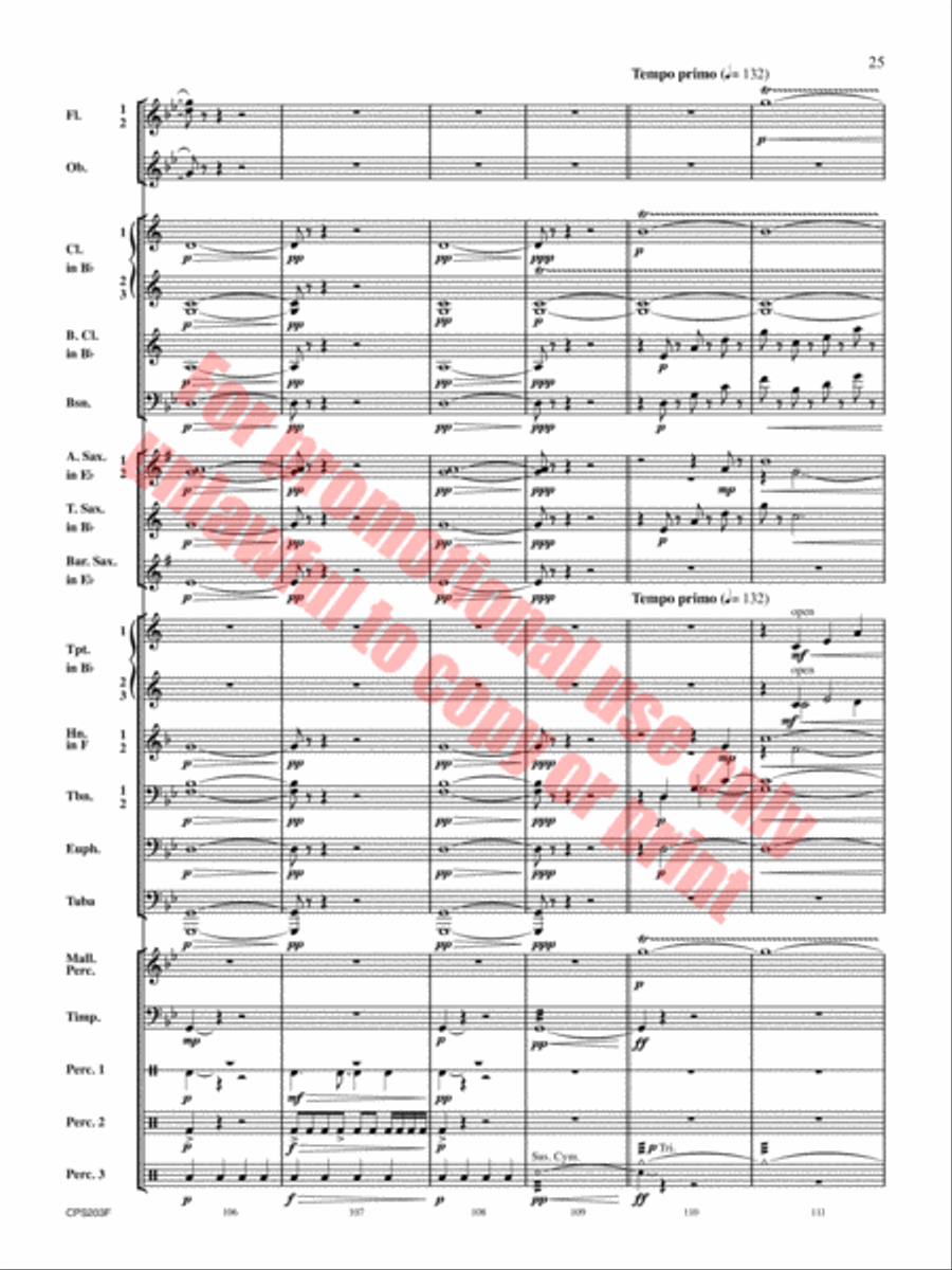 Red Hills Saga Concert Band scores gallery preview page 26