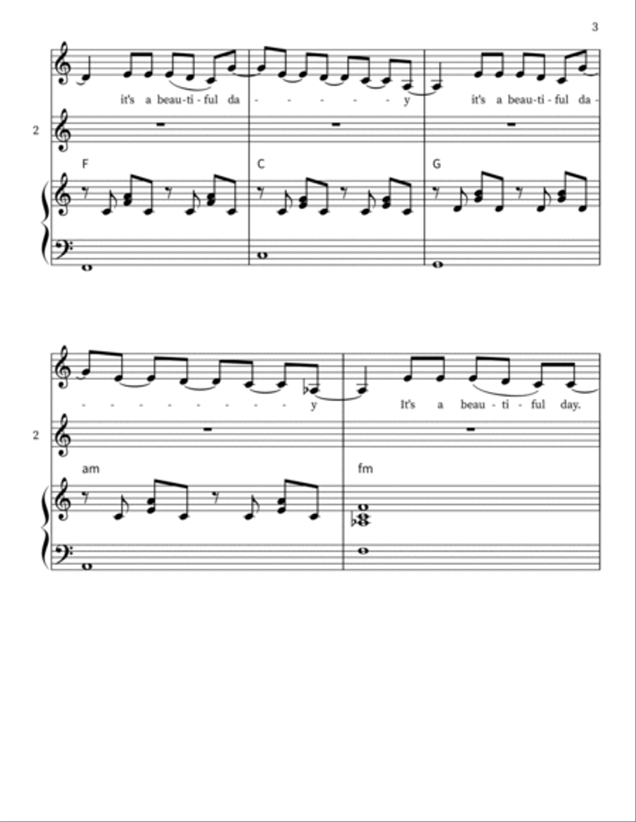 It's A Beautiful Day It's A Beautiful Day 2-Part scores gallery preview page 3