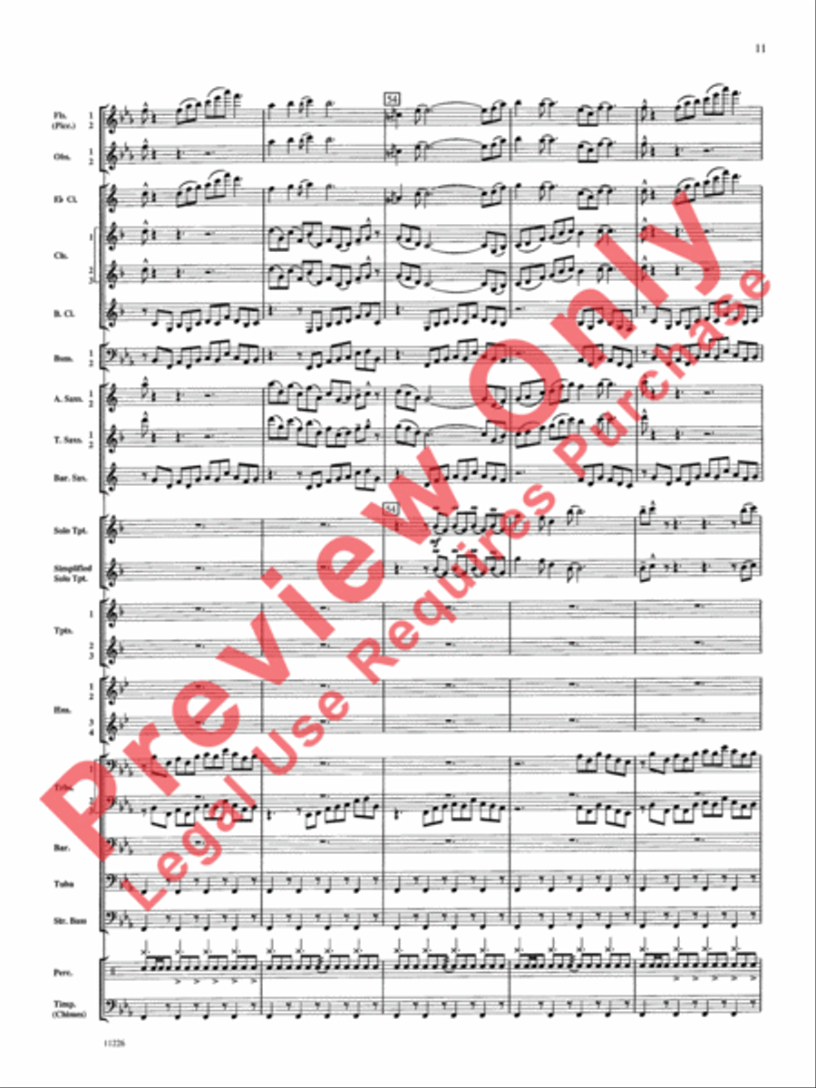 American Jazz Suite American Jazz Suite Concert Band scores gallery preview page 12