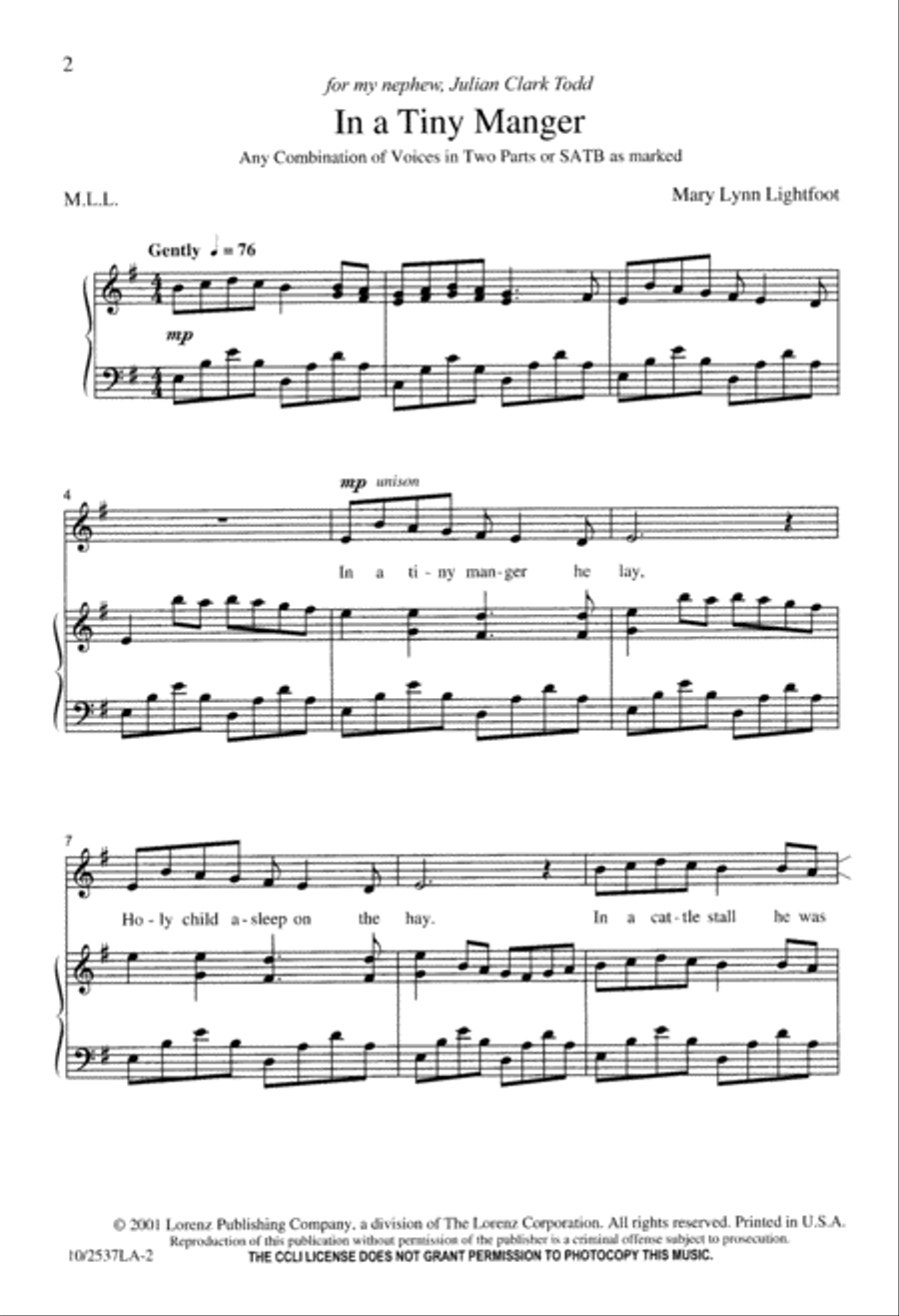 In a Tiny Manger 2-Part scores gallery preview page 2