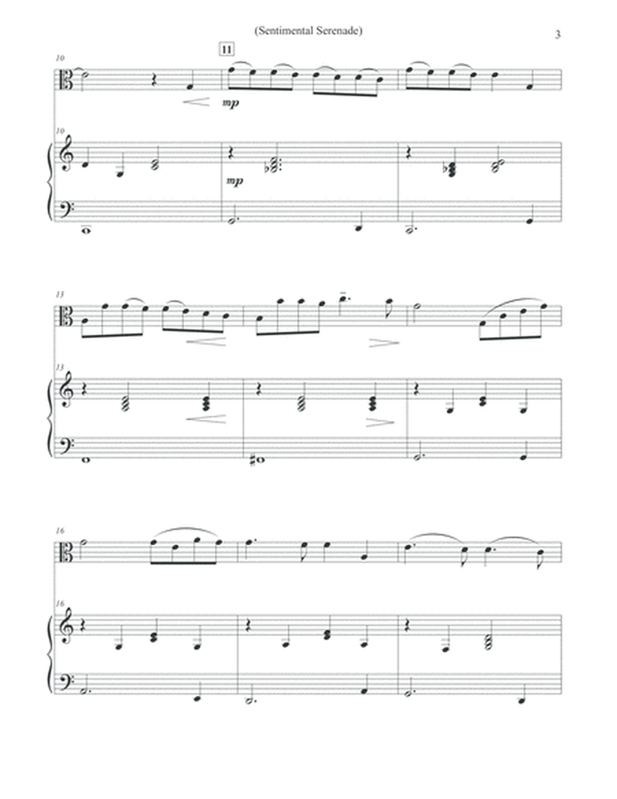 Sentimental Serenade - Viola & Piano image number null