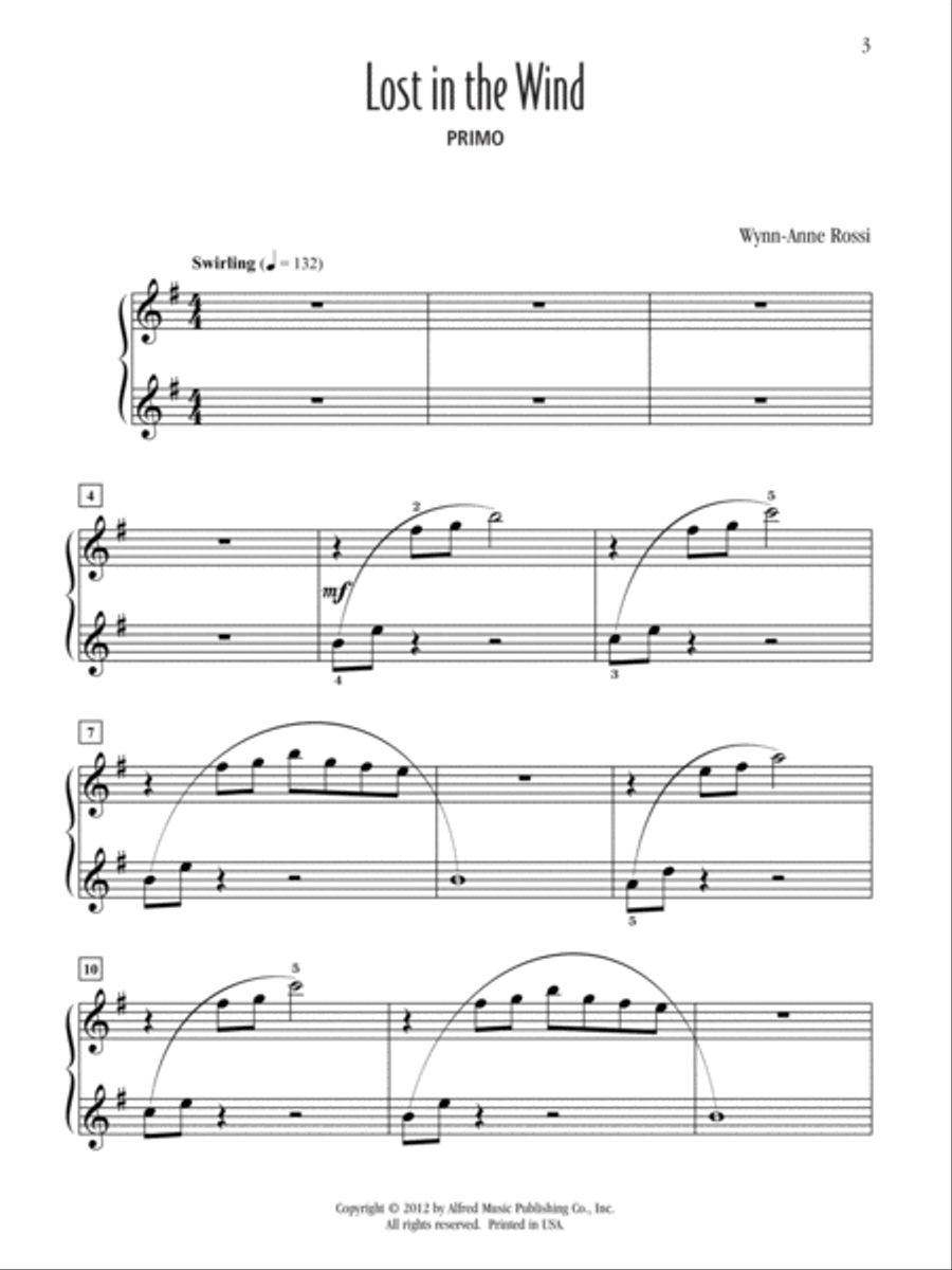 Lost in the Wind Small Ensemble scores gallery preview page 3