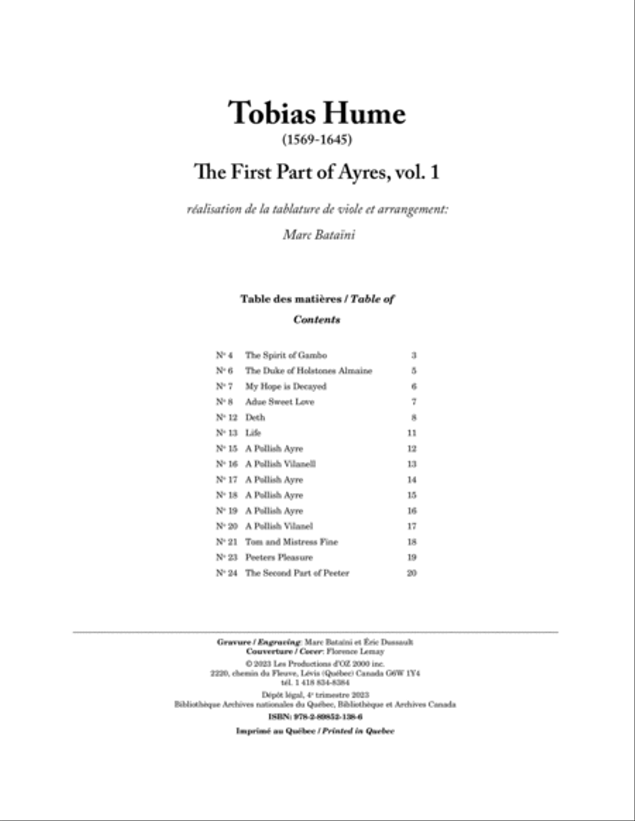 The First Part of Ayres, vol. 1 Classical Guitar scores gallery preview page 2