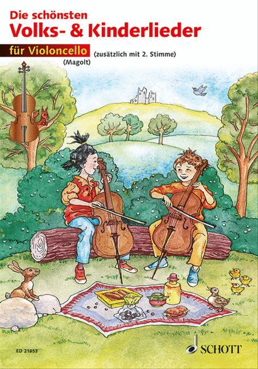 Die schönsten Volks- und Kinderlieder Cello scores gallery preview page 1