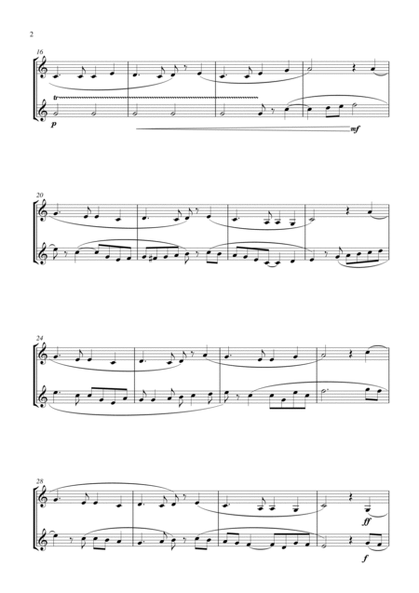 Auld Lang Syne (for clarinet (Bb) duet, suitable for grades 2-6) image number null