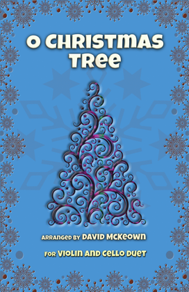 Book cover for O Christmas Tree, (O Tannenbaum), Jazz style, for Violin and Cello Duet