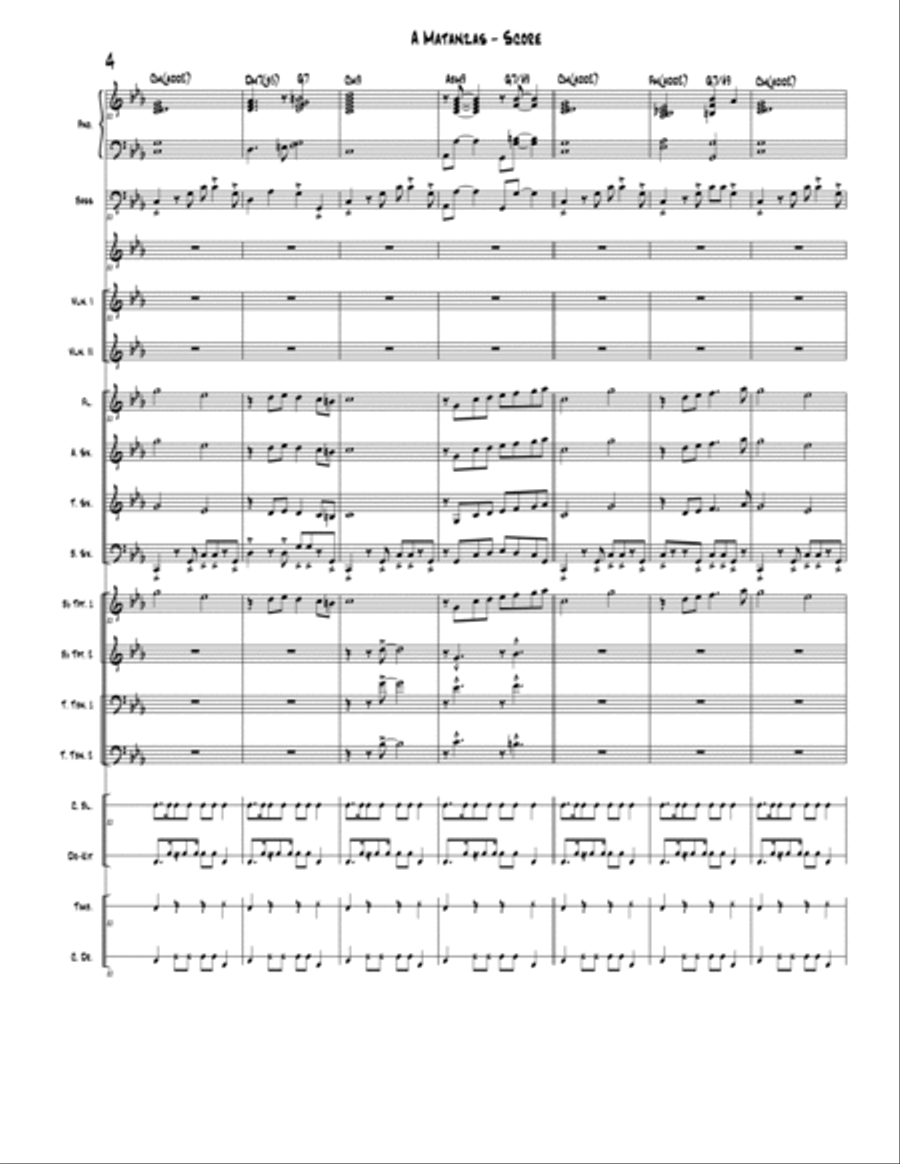 A Matanzas Jazz Ensemble scores gallery preview page 5
