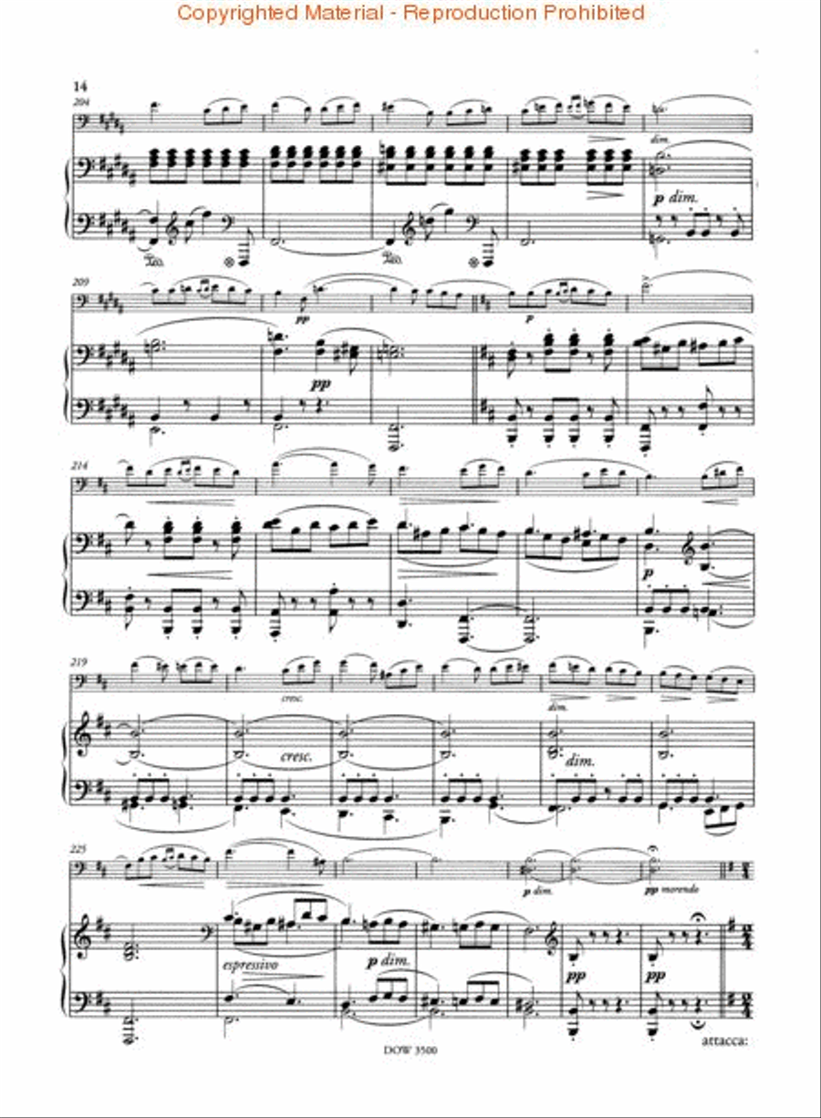 Goltermann: Concerto No. 4 for Cello and Orchestra in G Major, Op. 65 Piano scores gallery preview page 3