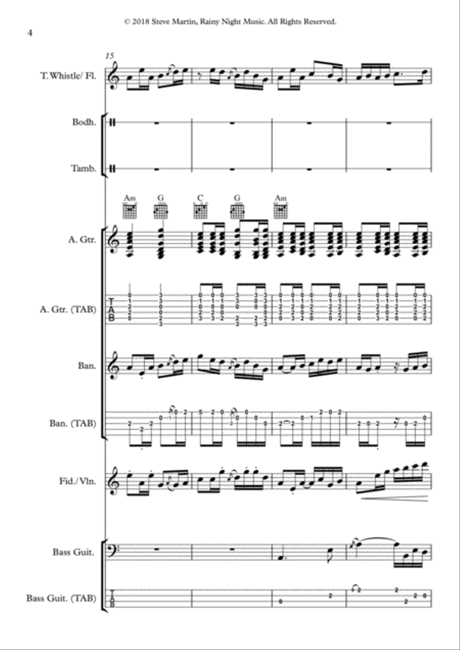 Cool Drowsy Walks Small Ensemble scores gallery preview page 4