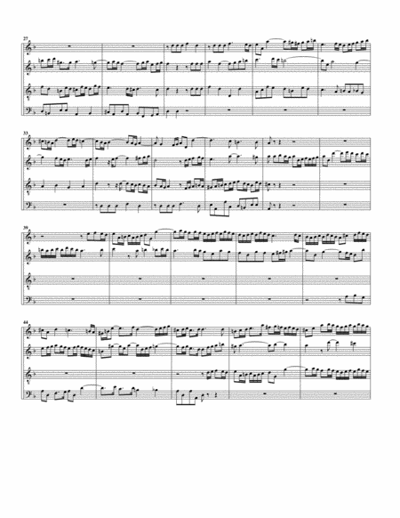 Fugue for organ, BWV 574 (Arrangement for 4 recorders)