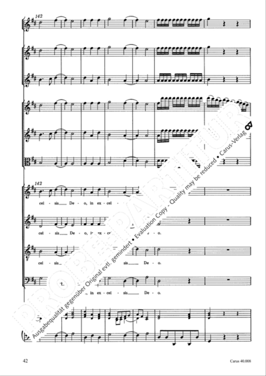 Introduzione e Gloria 4-Part scores gallery preview page 43