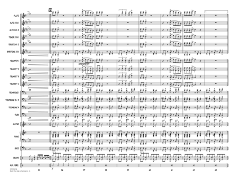 Rock You Like a Hurricane - Conductor Score (Full Score) Jazz Ensemble scores gallery preview page 6