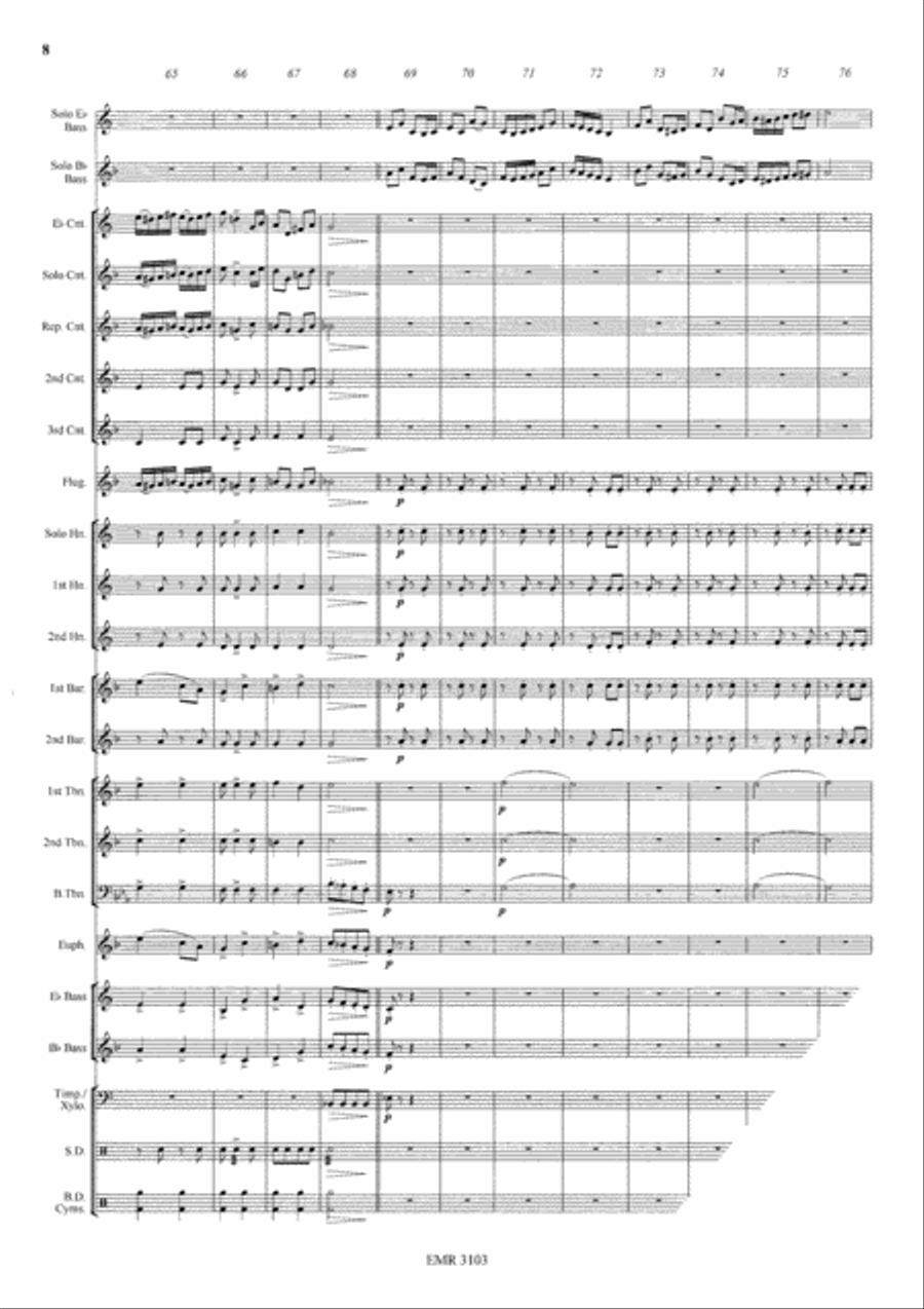 Tuba Polka Tuba Polka Brass Band scores gallery preview page 9