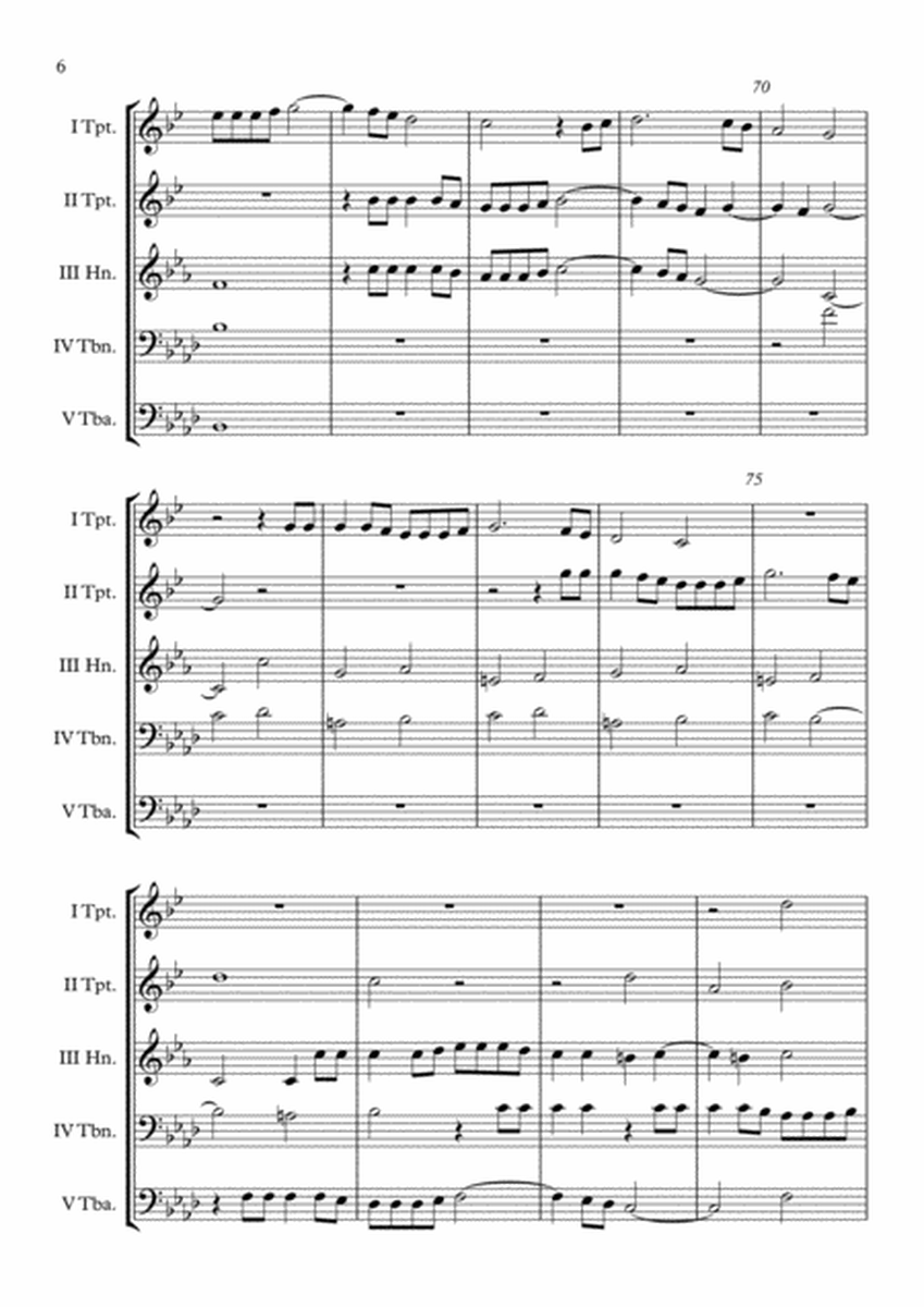 Madrigal Ahi dolente partita (Claudio Monteverdi) Brass Quintet arr. Adrian Wagner image number null