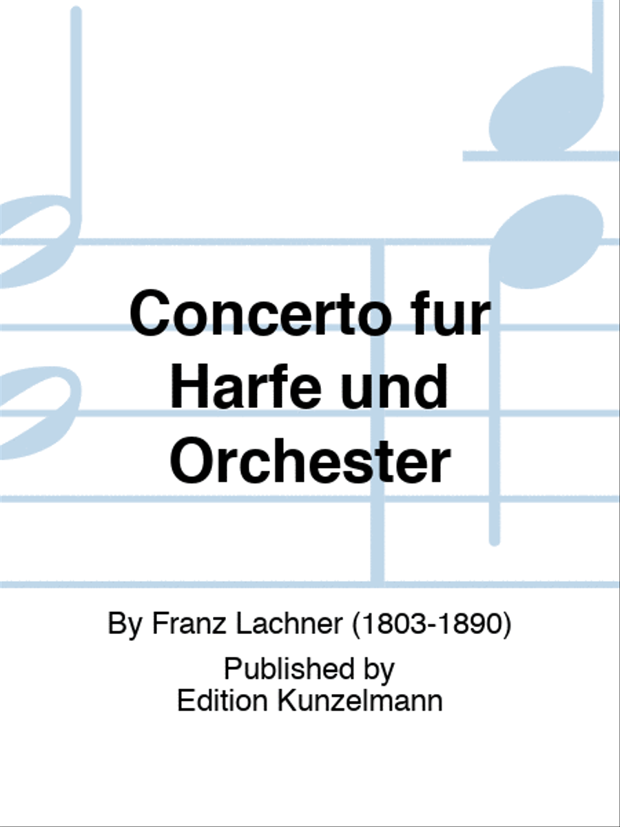 Concerto for harp and orchestra Harp scores gallery preview page 1