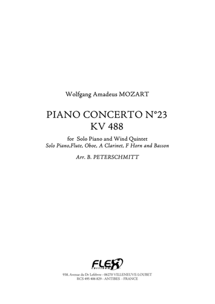 Piano Concerto No.23 KV 488 image number null