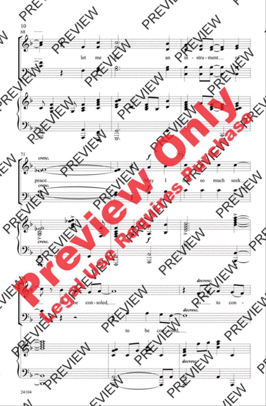 Instrument of Peace Instrument of Peace 4-Part scores gallery preview page 9