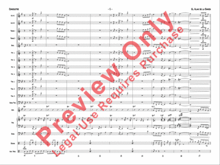 El Alma de la Banda El Alma de la Banda Jazz Ensemble scores gallery preview page 5