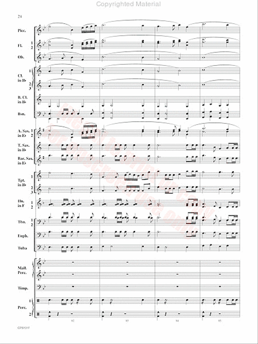 Crown and Scepter Concert Band scores gallery preview page 25
