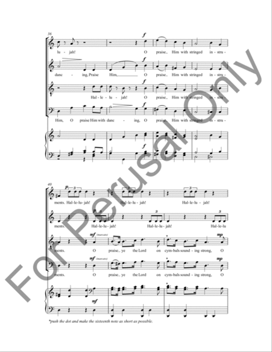 Hallelujah Hallelujah 4-Part scores gallery preview page 7