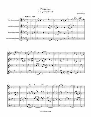 Pastorale (Sax Quartet AATB)