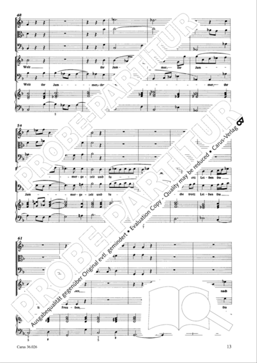 Now I indeed believe (Ich halte es dafur) Choir scores gallery preview page 14