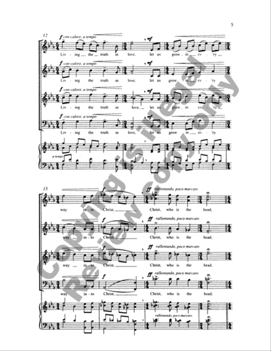 The Call 4-Part scores gallery preview page 9