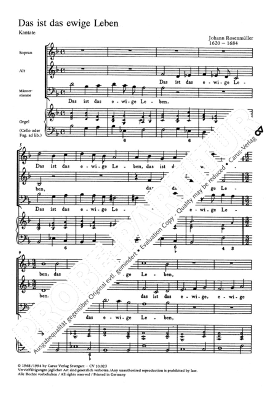 Das ist das ewige Leben 3-Part scores gallery preview page 4