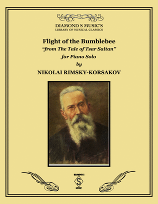 Book cover for Flight Of The Bumblebee by Rimsky-Korsakov. Piano Solo