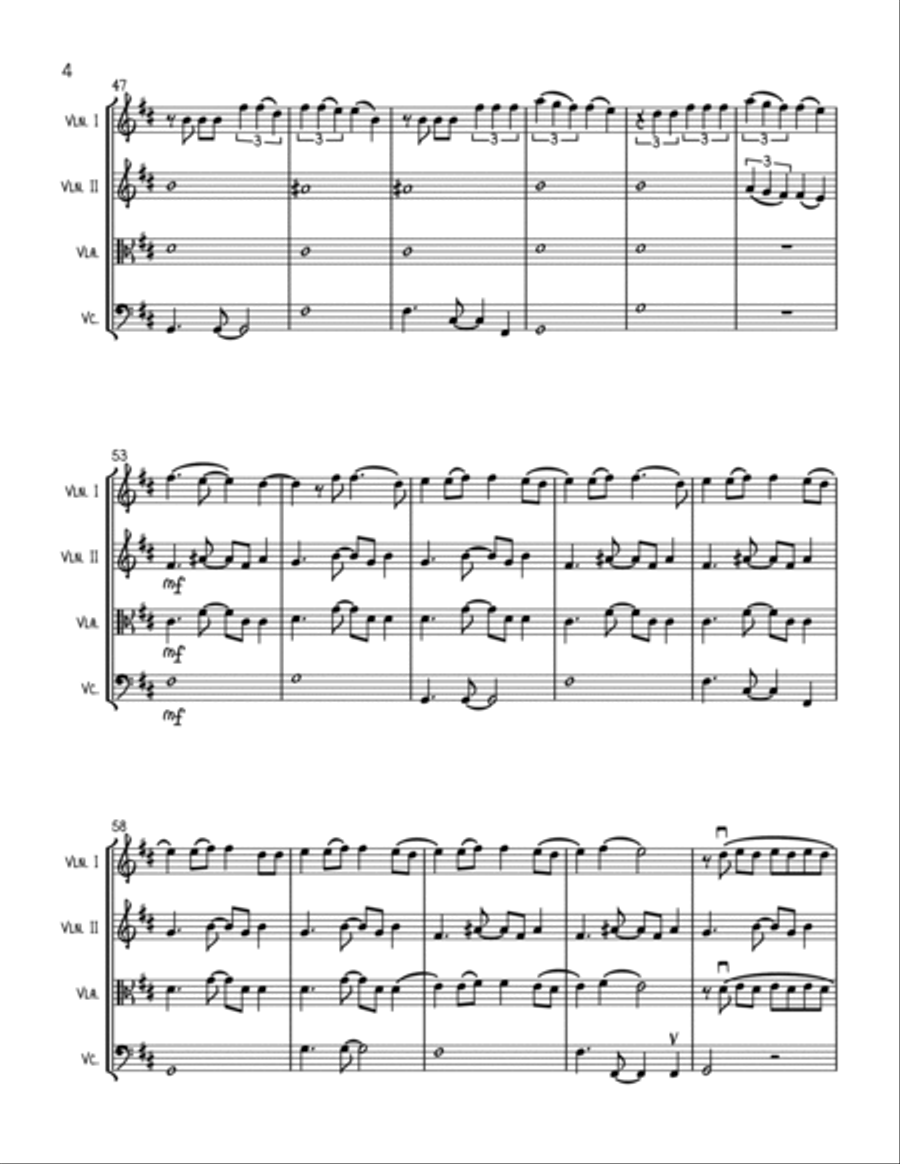 Montero String Quartet scores gallery preview page 4