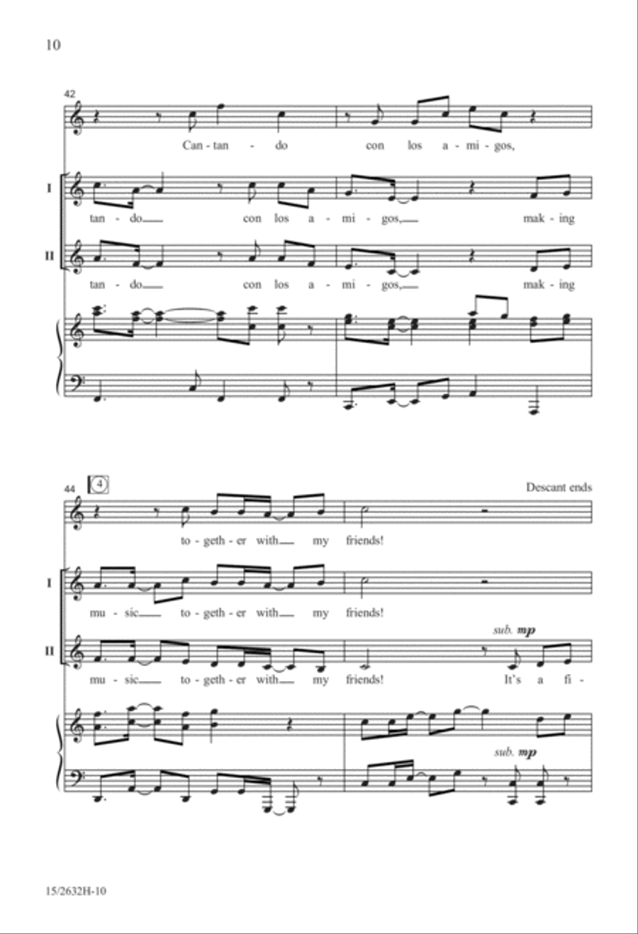 Cantando con los amigos 2-Part scores gallery preview page 11
